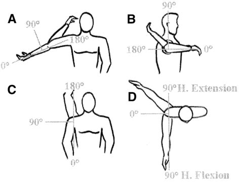 Definition Of Elbow And Shoulder Angles Used In This Study Elbow