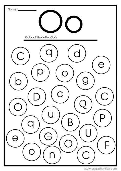 Letter O Worksheets Flash Cards Coloring Pages