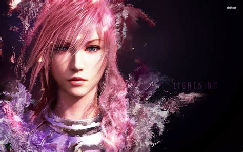 Lightning Final Fantasy Xiii 2 Hd Wallpaper Lightning Final Fantasy Hot Pink Hair Red Hair