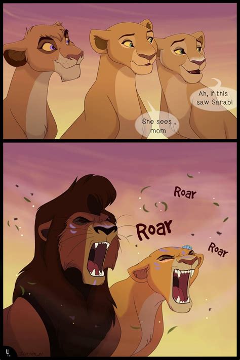 Its A Comic Book About New Rulers Pride Kovu And Kiara Lion King Fan Art Lion King
