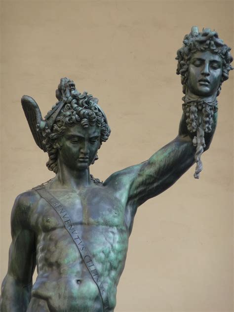 Perseus Holding Medusas Head Statue