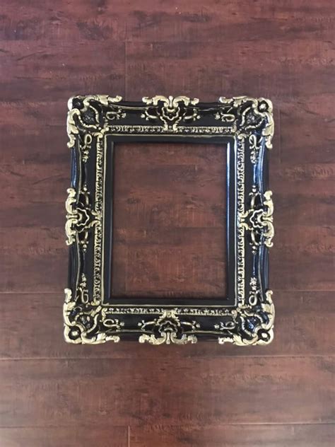 16x20 Large Picture Frame Black Baroque Shabby Chic Frames Etsy