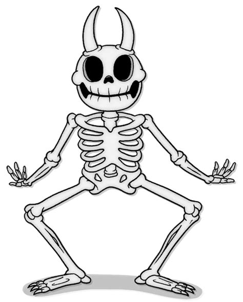 Cuphead Skeleton