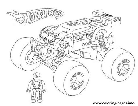 Hot Wheels Monster Truck Coloring Pages Printable
