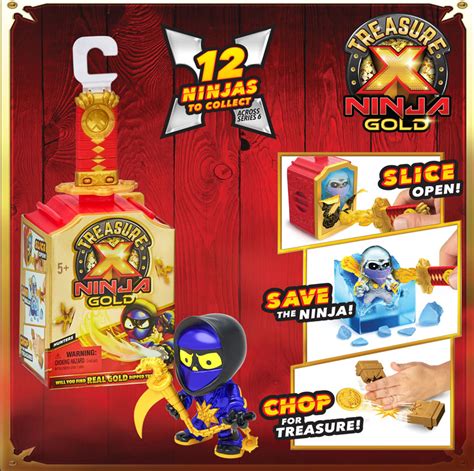 Treasure X Ninja Gold Hunters Single Pack Asst Wholesale