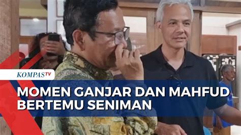 Temui Seniman Dengan Mahfud Ganjar Minta Dpr Gulirkan Hak Angket Dan