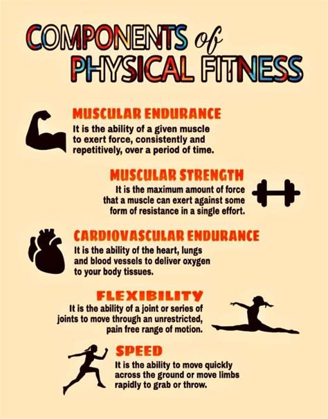 Components Of Physical Fitness List Infographics Bisitahinakingblog
