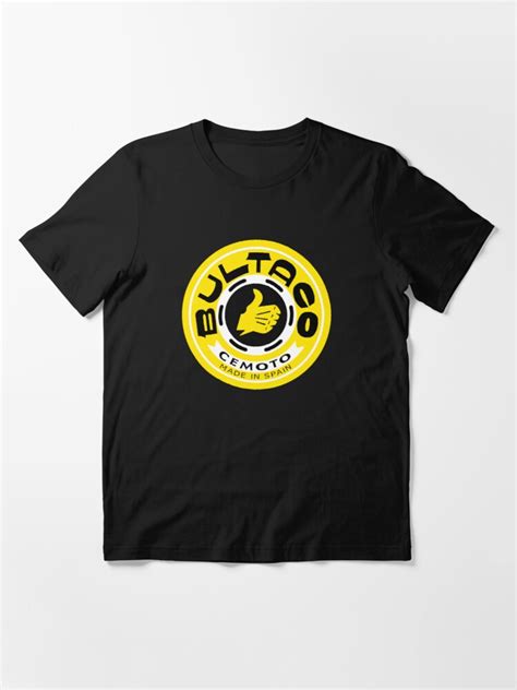 Bultaco Yellowblack Logo Shirt And Bulk 4 Stickers Decals Mask T