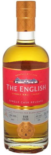 The English Whisky Co St Georges Distillery 8 Year Old Peated Rum Cask