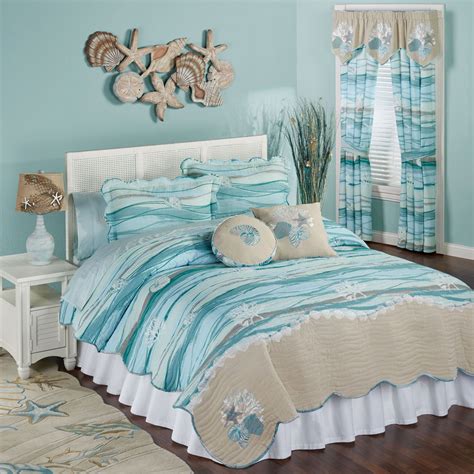 Seaview Coastal Mini Quilt Set Bedroom Decor Coastal Bedrooms Home