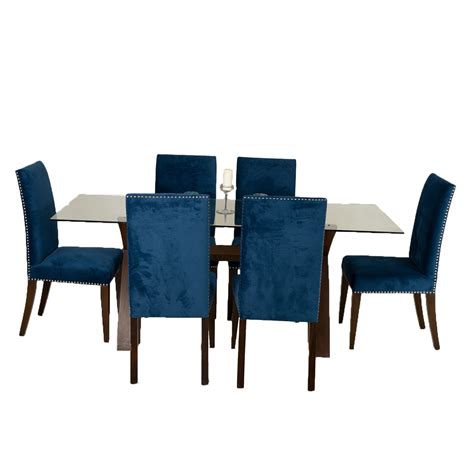 X Glass Top Dining Table With Cosmo Chairs Singhe Furniture
