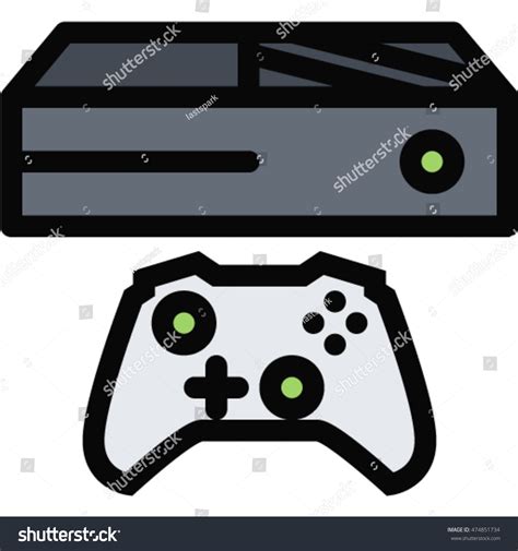 Game Console Outline Icon Stock Vector Royalty Free 474851734
