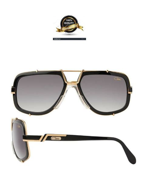 cazal sunglasses men 656 3 col 1 gold black frame and grey lens 100 authentic cazal fullrim