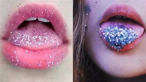 Glitter Tongue This Weird Beauty Trend Is The Latest Thing To Go Viral