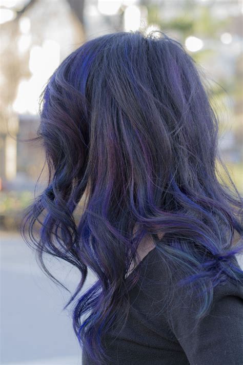 Blue Highlights In Brown Hair Tumblr 20 Dark Blue Hairstyles That