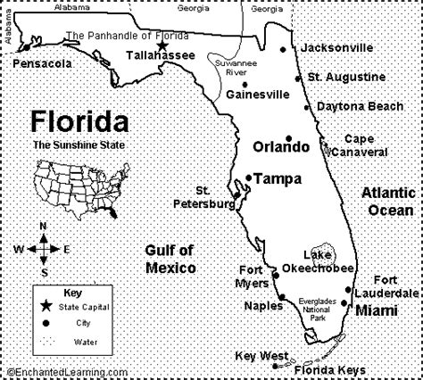 Nd Grade Cut And Paste Florida Map Map