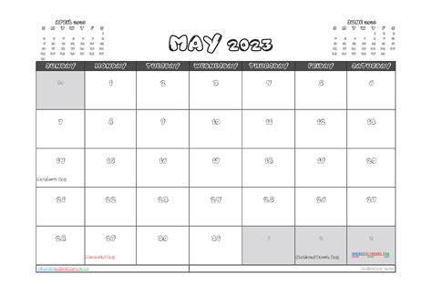 Printable May 2023 Calendar Free 12 Templates June Calendar