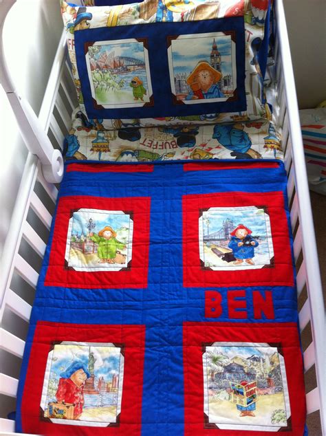 Great news!!!you're in the right place for cot quilt set. Paddington Bear cot-bed quilt and matching pillow-case ...
