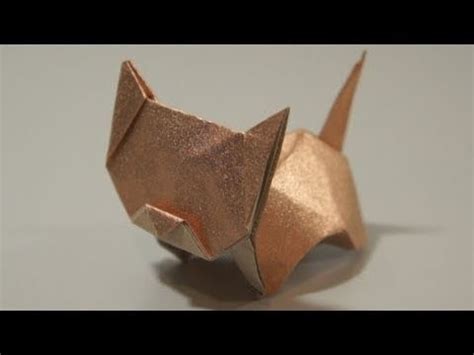 Here's another take on katsuta kyohei's cat by a different folder. Origami Neko (cat) (Jo Nakashima) - remake | Origami cat ...
