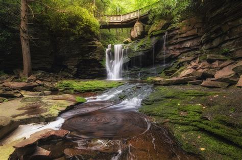 Elakala Falls Waterfall Gem In Blackwater Falls State Park West Virginia