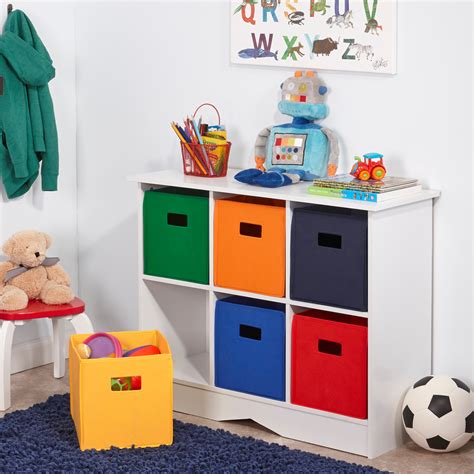 Riverridge Kids White Cabinet With 6 Bins Toy Storage At Hayneedle