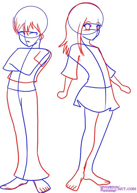 One of the most important thing to keep in mind when drawing the full figure is the proportions or the relation of one body part to another. Anime Girl Body Outline - Cliparts.co