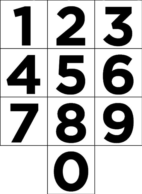 7 Best Images Of Printable Block Numbers 0 9 Large Number 0 Template