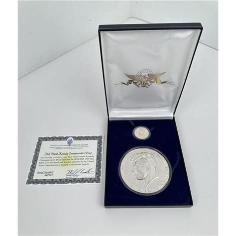 Half Pound Silver Plated Kennedy Proof Coin