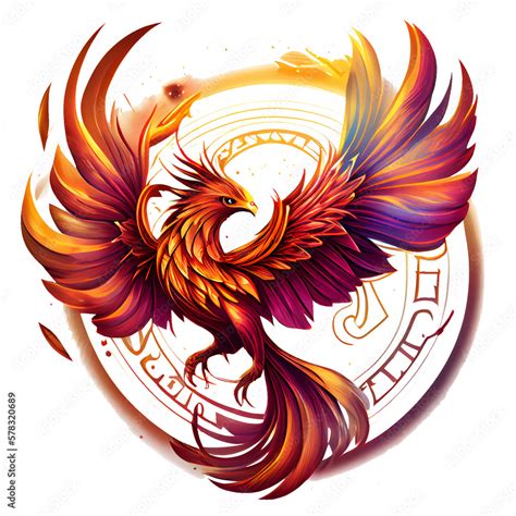 Mystical Mythical Character Phoenix Phoenix Bird On A Transparent