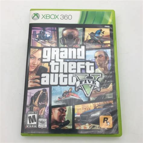 Grand Theft Auto V Gta 5 Microsoft Xbox 360 2013 Complete With Map