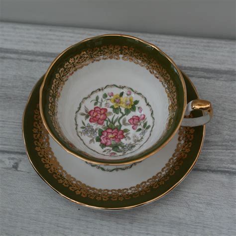 Huge sale on teacup saucer now on. Elizabethan Teacup and Saucer with small floral pattern ...