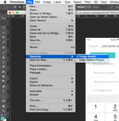 How To Extract Assets In Photoshop Using Generator