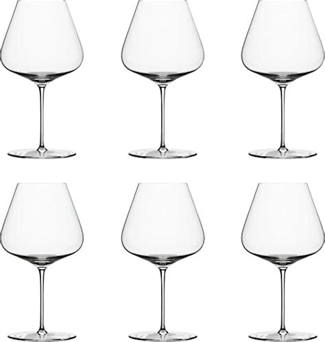 zalto denk art burgundy red wine glass hand blown crystal set of 6 wine glasses