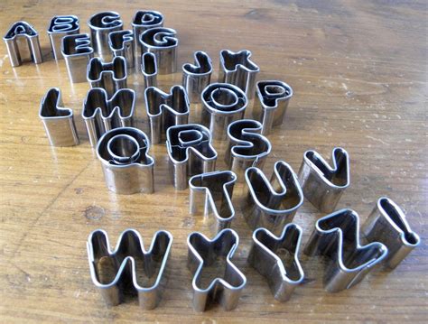 Mini Alphabet Cookie Cutters
