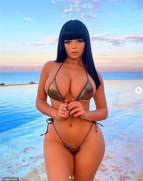 Demi Rose Puts On A Sultry Display In A Barely There Metallic Bikini