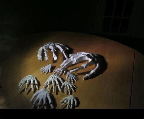 Halloween Origami Hand Skeleton By Jeremy Shafer Origami Hand