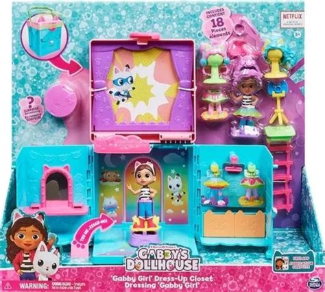 Gabbys Dollhouse Vestidor 18 Accesorios Incl A Gabby Envío Gratis