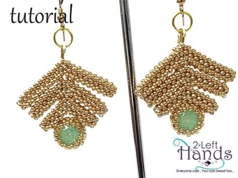 Right Angle Weave Earrings Tutorial Beading Patterns Craw Earrings