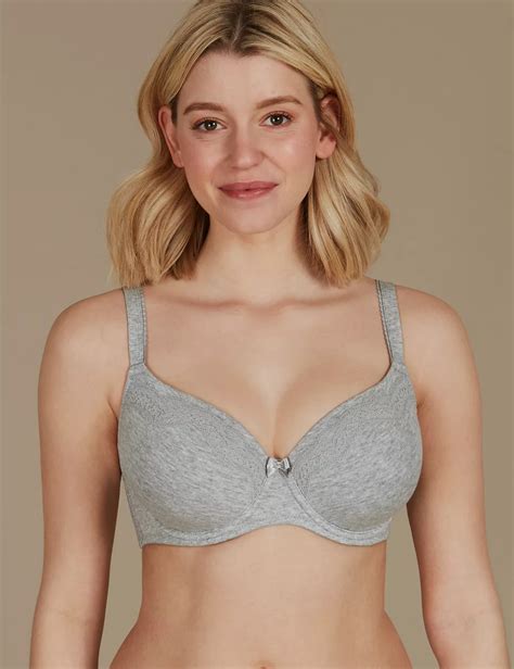 2 pack cotton rich padded full cup bras a e mands collection mands