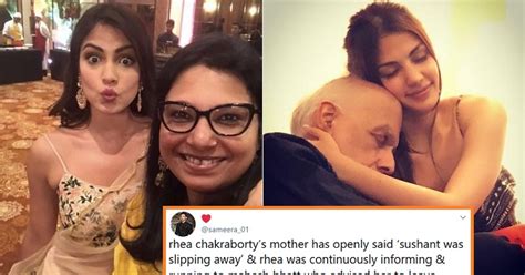 mahesh bhatt associate writes in support of rhea chakraborty controversial relation with director