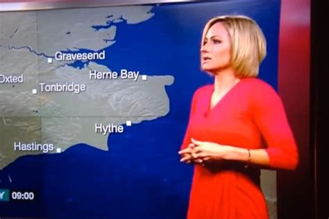 Watch Dramatic Moment Bbc Weather Girl Faints Live On Air Daily Record