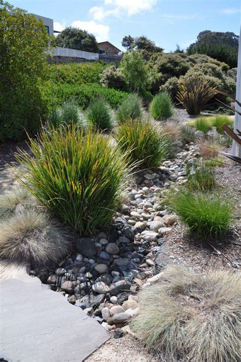 River Rock And Grasses River Rock Landscaping Landscaping With Rocks