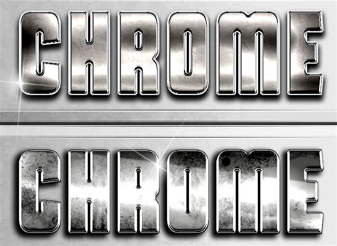 Metallic Chrome Photoshop Styles Free And Premium Photoshop Downloads