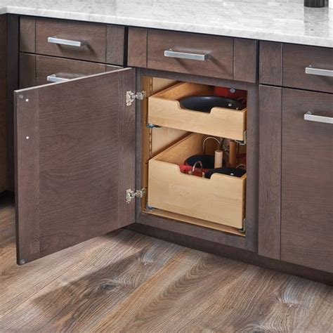 Decide what kind of fitting you prefer in your tall kitchen unit, like adjustable shelves, drawers or other smart storage solutions. Rev-A-Shelf Pilaster Two Drawer Kit For 18 inch Door ...