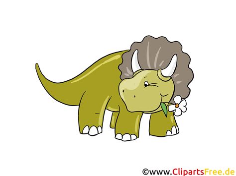 Ausmalbild dinosaurier und steinzeit dinosaurier. Triceratops Bild - Dinosaurierarten Bilder, Cartoons, Illustrationen gratis