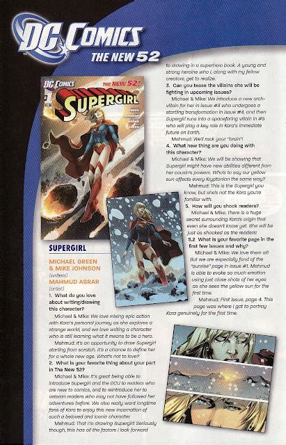 Supergirl Comic Box Commentary Supergirl Promotional Pages