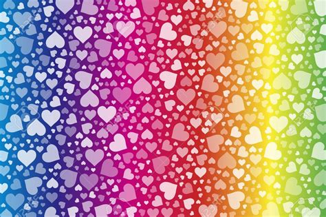 Rainbow Hearts Wallpapers Wallpaper Cave