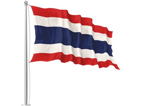 Thailand Waving Flag Png Transparent Image