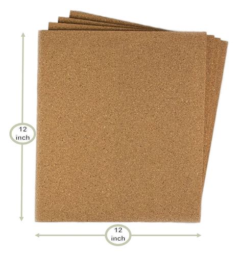 Buy Premium Square Cork Board Tiles By Besuto 12 X 12 12 Thick