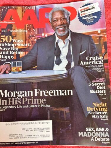 Aarp Magazin Februar März 2017 Morgan Freeman Sex Alter Und Madonna Ebay